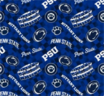Sykel - College Prints - Penn State - Check Allover, Blue