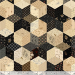 Marcus Fabrics - Black Sheep Cottons - Stars, Black