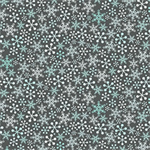 Quilting Treasures - Gnome For The Holiday - Snowflakes, Slate