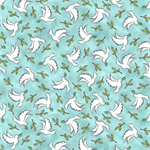 Quilting Treasures - Rejoice - Doves, Aqua