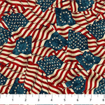 Northcott - Stonehenge America 250 - Flags, Beige