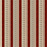 Studio E - Le Poulet - Paisley Border Stripe, Cream