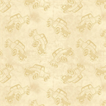Blank Quilting - Western Stock - Trucks, Ivory on Ivory