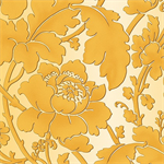 Benartex - Flower Festival - Garden Damask, Gold