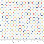 Moda - Sun Washed - Pomegranate Polka Dots, Cloud