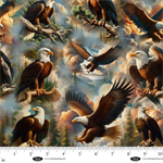 Blank Quilting - Wilderness Song - Eagles, Brown
