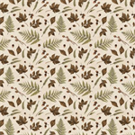 Wilmington Prints - Oh My Gourd! - Leaves & Acorns, Cream