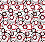 Blank Quilting - Scarlet Story - Circles, White