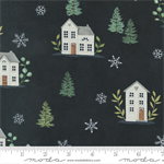 Moda - Holidays At Home - Farmhouse, Charcoal Black