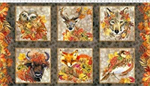 In The Beginning - Our Autumn Friends - 24^ Panel - 6) 20^ Animal Squares, Multi
