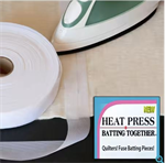 Heat Press Batting Together - 1.5^ x 100 Yards