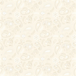 Lumin Fabrics - Stripes and Stars - Paisley, Cream