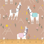 Windham Fabrics - Cubby Bear Flannel - Llama Field, Craft