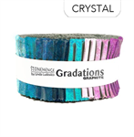 Northcott - Stonehenge Gradations II - 40 x 2½^ Strip Roll, Crystal