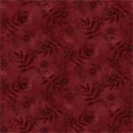 Henry Glass - Flossies Flowers - Large Botanical Tonal, Red