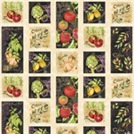 Wilmington Prints - Della Terra - 24^ Veggie Panel, Multi