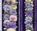 Timeless Treasures - Mystic Meadow - 11^ Strips, Purple