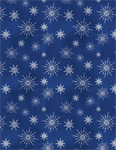 Wilmington Prints - Let it Snow-Man! - Snowflakes All Over, Dark Blue