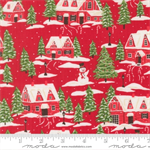 Moda - Holiday Cheer - Cardinals Village, Poinsettia