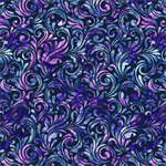Blank Quilting - Florinda - Swirls, Royal