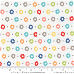 Moda - Simply Delightful - Petal Small Floral, Off White