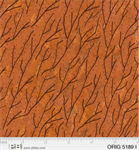 P & B Textiles - Origins - Branches, Burnt Orange
