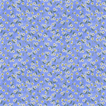 Clothworks - Sunflower Song - Daisies, Light Periwinkle