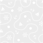 P & B Textiles - Ramblings By The Sea - Sailor's Delight, White on White