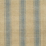 Dunroven House - Homespun Ticking - Provenal - Stripe, Cream/Light Blue