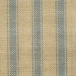 Dunroven House - Homespun Ticking Stripe, Blue/Tea Dye