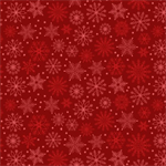 Blank Quilting - Holly Jolly Calico - Snowflakes, Crimson