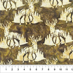 Northcott - Banyan Batik Wild Country - Elk, Mocha