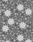 Wilmington Prints - Cottage Reverie - Packed Florals, Dark Gray