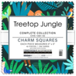 Robert Kaufman - 5^ Charm Squares - TreeTop Jungle