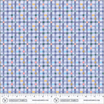 Windham Fabrics - Cats Around Town - Pawsome Plaid, Cornflower