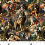 Blank Quilting - Wilderness Song Minky - Wolves, Gray