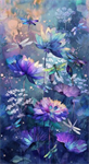 Timeless Treasures - Dragonfly Mist - 24^ Dragonfly Mist Panel, Multi