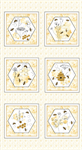 Blank Quilting - Royal Jelly - 24^ Block Panel, Ivory