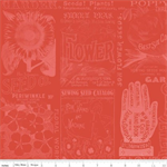 Riley Blake - Sewing Seeds III - Garden Blender, Red