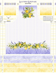 Wilmington Prints - Lavender Lemonade - 24^ Apron Panel, Multi