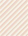 Wilmington Prints - Blessed by Nature - Diagonal Stripe, Cream/Peach
