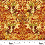 Studio E - Autumn Fields - Damask, Pumpkin