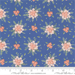 Moda - Peachy Keen - Blooming Floral, Cobalt