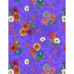 Wilmington Prints - Blossom & Bloom - Bloom Bouquets, Purple