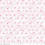 Riley Blake - Painted Petals - Outlined Flowers, White