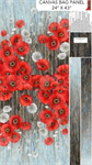 Northcott - Poppy Meadow - 24^ Canvas Bag Panel, Charcoal