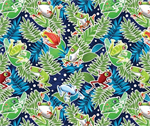 Kanvas Studio - Rainforest Glow - Frog Rainforest, Navy