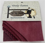 Wooly Charms - Cranberry - 5^ Squares