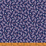 Windham Fabrics - Americana - Proud Paisley, Navy