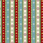 Henry Glass - Nordic Holiday - Mini Stripe, Ice Blue